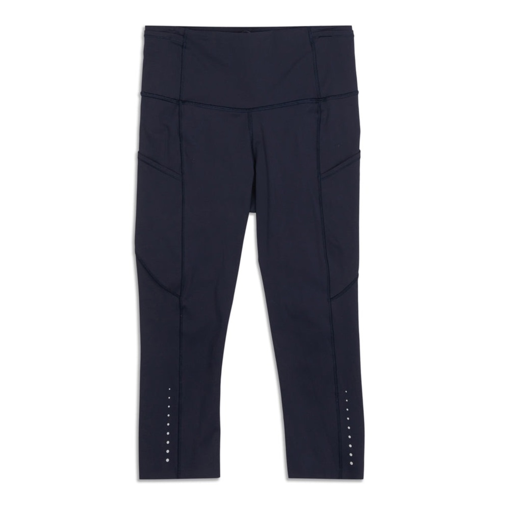 Lululemon Fast & Free Crop II *Nulux 19" BLACK Size 6 - Picture 2 of 14